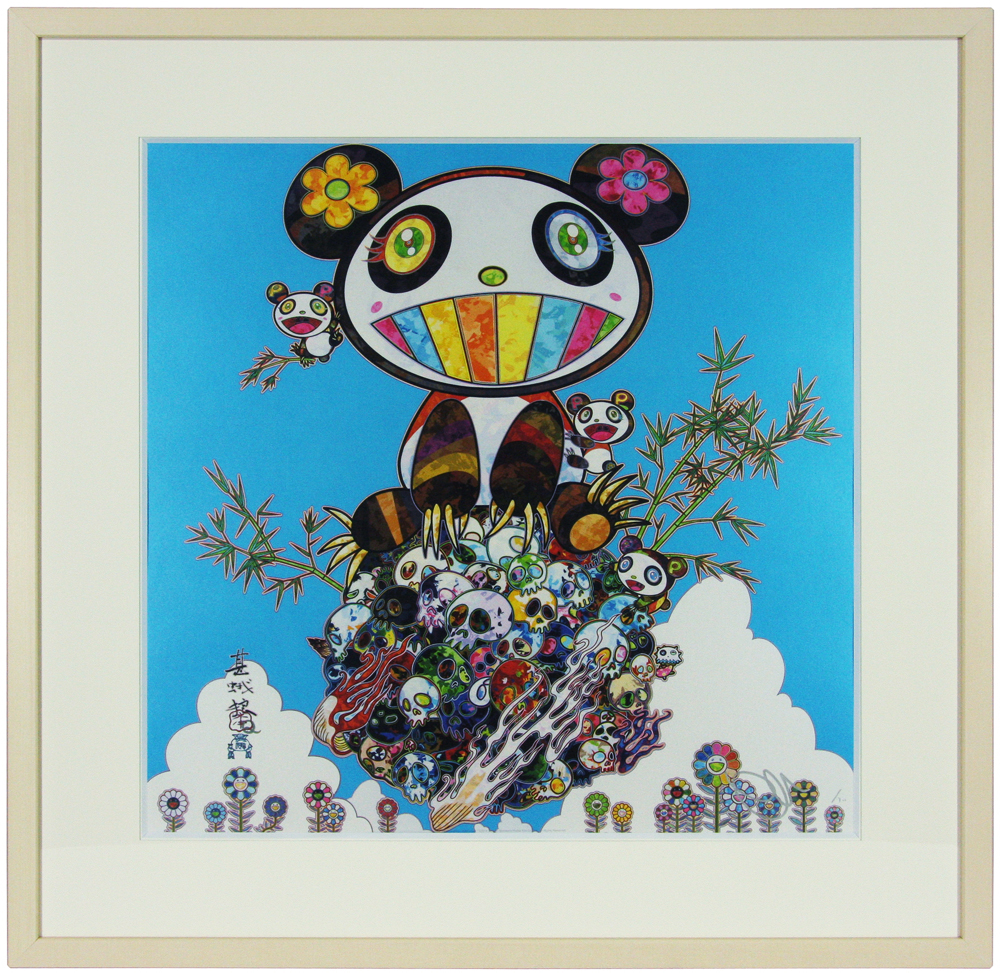 村上 隆 「パンダの親子「幸せ～」」 Takashi Murakami - 創業34